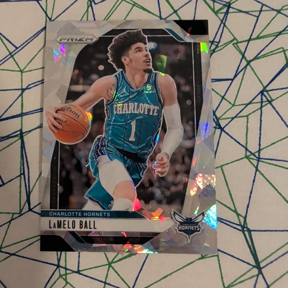 Panini Prizm Basketball Card with Blue and White Accents